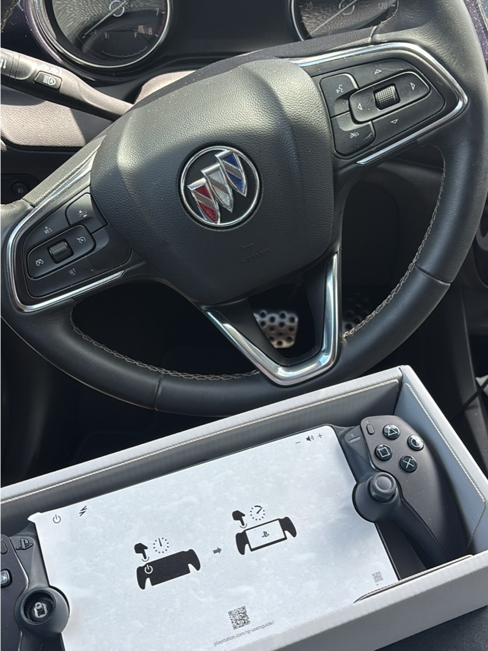 Black Steering Wheel with Chrome Trim - Genuine OEM
